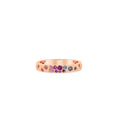 Load image into Gallery viewer, OLIVE & CHAIN Rainbow Celestial Petite Band - Yellow Gold, 6.0
