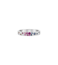 Load image into Gallery viewer, OLIVE & CHAIN Rainbow Celestial Petite Band - Yellow Gold, 5.5
