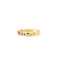 Load image into Gallery viewer, OLIVE & CHAIN Rainbow Celestial Petite Band - Yellow Gold, 7.0

