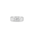 Load image into Gallery viewer, OLIVE & CHAIN Diamond Baguette Cluster Celestial  Cigar Band - Yellow Gold, 5.5

