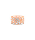 Load image into Gallery viewer, OLIVE & CHAIN Diamond Baguette Celestial Cigar Band - Yellow Gold, 6.0
