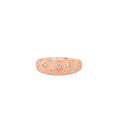 Load image into Gallery viewer, OLIVE & CHAIN Diamond Celestial Dome Ring - Yellow Gold, 6.0

