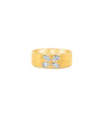 Load image into Gallery viewer, OLIVE & CHAIN Diamond Pear and Marquise Celestial Cigar Band - Yellow Gold, 5.0
