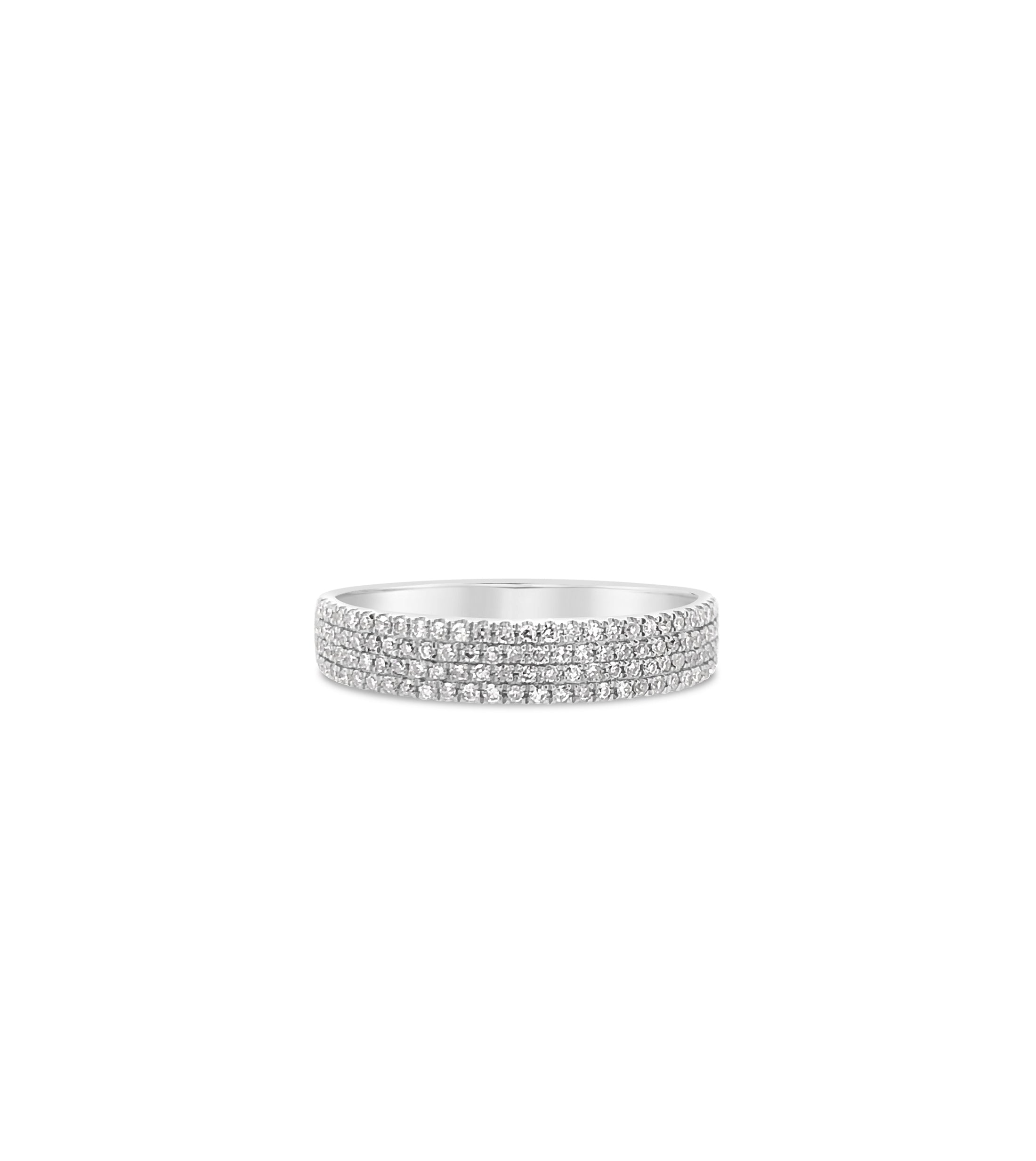 OLIVE & CHAIN Diamond Cigar Band - Yellow Gold, 2mm, 5.5