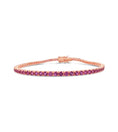 Load image into Gallery viewer, Pink Sapphire Tennis Bracelet
