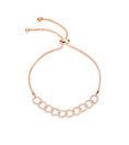 Load image into Gallery viewer, OLIVE & CHAIN Diamond Cuban Link Bolo Bracelet - Rose Gold
