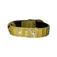 Load image into Gallery viewer, XS/S 7”-14” Light Yellow Patent Custom Snake Collar/Custom Gold Italian Hardware

