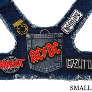 AC/DC Harness Small Blue Denim