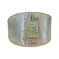 Load image into Gallery viewer, Glamorous Stunning Silver Snake With our Custom Swarovski Crystal Rivet
