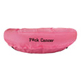 Load image into Gallery viewer, Dog Bed - Round Bolstered Armor™ 'F#ck Cancer'
