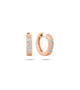 Load image into Gallery viewer, OLIVE & CHAIN Diamond Celestial Huggie Earring - Rose Gold
