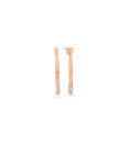 Load image into Gallery viewer, OLIVE & CHAIN Diamond Celestial Bar Earring - Rose Gold
