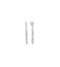 Load image into Gallery viewer, OLIVE & CHAIN Diamond Celestial Bar Earring - White Gold

