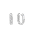 Load image into Gallery viewer, OLIVE & CHAIN Diamond Scatter Huggie Earring - White Gold
