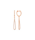 Load image into Gallery viewer, OLIVE & CHAIN Diamond Teardrop Earring - Rose Gold
