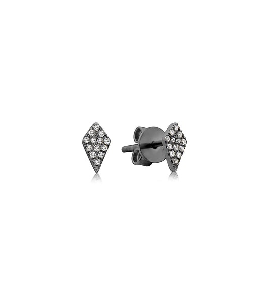OLIVE & CHAIN Diamond Kite Stud Earring - Yellow Gold, Single