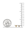 Load image into Gallery viewer, OLIVE & CHAIN Diamond Triangle Stud Earring - White Gold, Small, Pair
