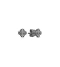 Load image into Gallery viewer, OLIVE & CHAIN Diamond Clover Stud Earring - Yellow Gold, Large, Single
