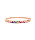 Load image into Gallery viewer, OLIVE & CHAIN Rainbow Celestial Slim Bangle - Rose Gold
