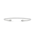 Load image into Gallery viewer, OLIVE & CHAIN Diamond Pear Shape Flexible Bangle - White Gold
