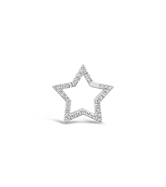 OLIVE & CHAIN Diamond Star Connector Clasp - Yellow Gold, 16mm