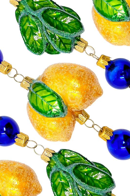 Amalfi Lemon Cluster Glass Tree Garland - Southlake Paws