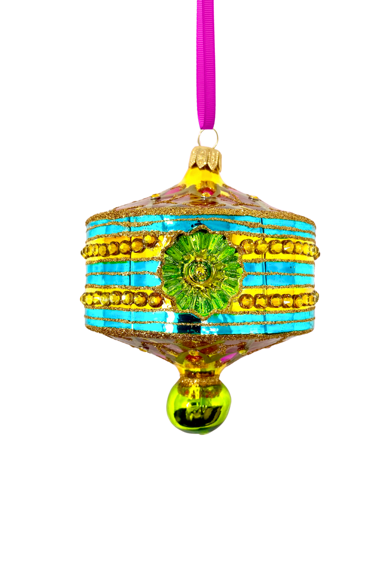 Amalfi Lantern Polish Glass Ornament - Southlake Paws