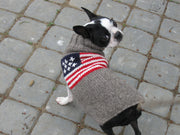 American Flag Wool Dog Sweater