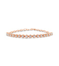 Load image into Gallery viewer, OLIVE & CHAIN Diamond Paperclip Tennis Bracelet - Rose Gold
