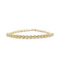 Load image into Gallery viewer, OLIVE & CHAIN Diamond Paperclip Tennis Bracelet - Yellow Gold

