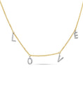Load image into Gallery viewer, OLIVE & CHAIN Diamond Love Necklace - Two-Tone Gold
