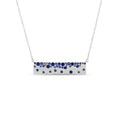 Load image into Gallery viewer, Sapphire Celestial Bar Necklace
