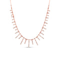 Load image into Gallery viewer, OLIVE & CHAIN Diamond Princess Necklace - Rose Gold
