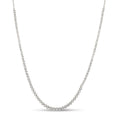 Load image into Gallery viewer, OLIVE & CHAIN Diamond Bezel Tennis Necklace - White Gold
