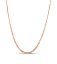 Load image into Gallery viewer, OLIVE & CHAIN Diamond Bezel Tennis Necklace - Rose Gold
