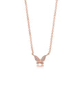 Load image into Gallery viewer, OLIVE & CHAIN Diamond Butterfly Necklace - Rose Gold
