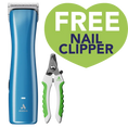Load image into Gallery viewer, Dog Emerge Lite Clipper Blue with Free Large Nail Clipper by Andis

