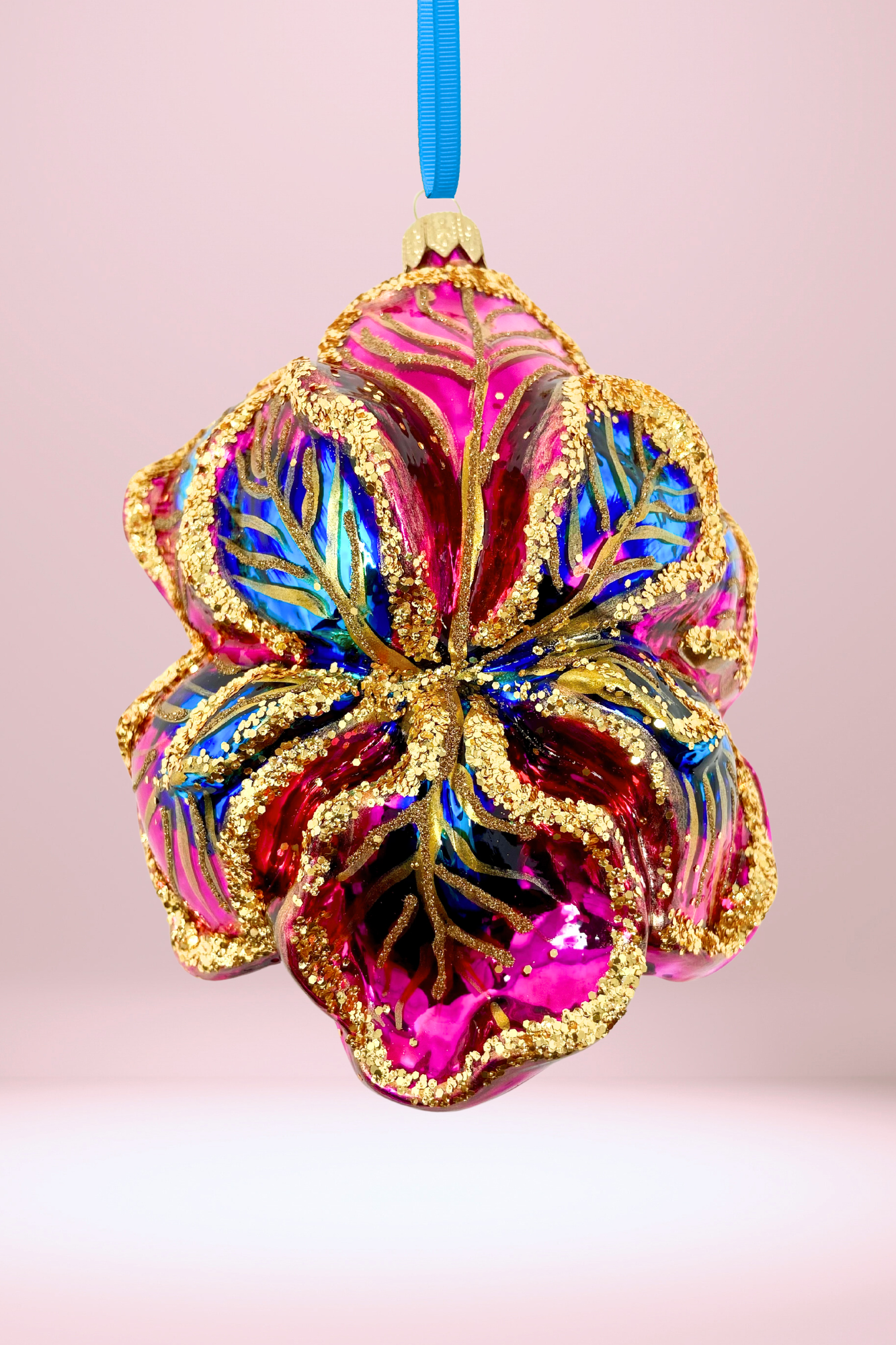 Angel's Crown Iris Polish Glass Ornament - Southlake Paws