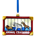 Load image into Gallery viewer, Animal Crackers Box Glass Ornament
