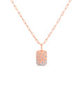 Load image into Gallery viewer, OLIVE & CHAIN Diamond Celestial Signature Dog Tag Necklace - Rose Gold
