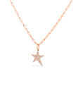 Load image into Gallery viewer, OLIVE & CHAIN Diamond Rockstar Pendant - Rose Gold
