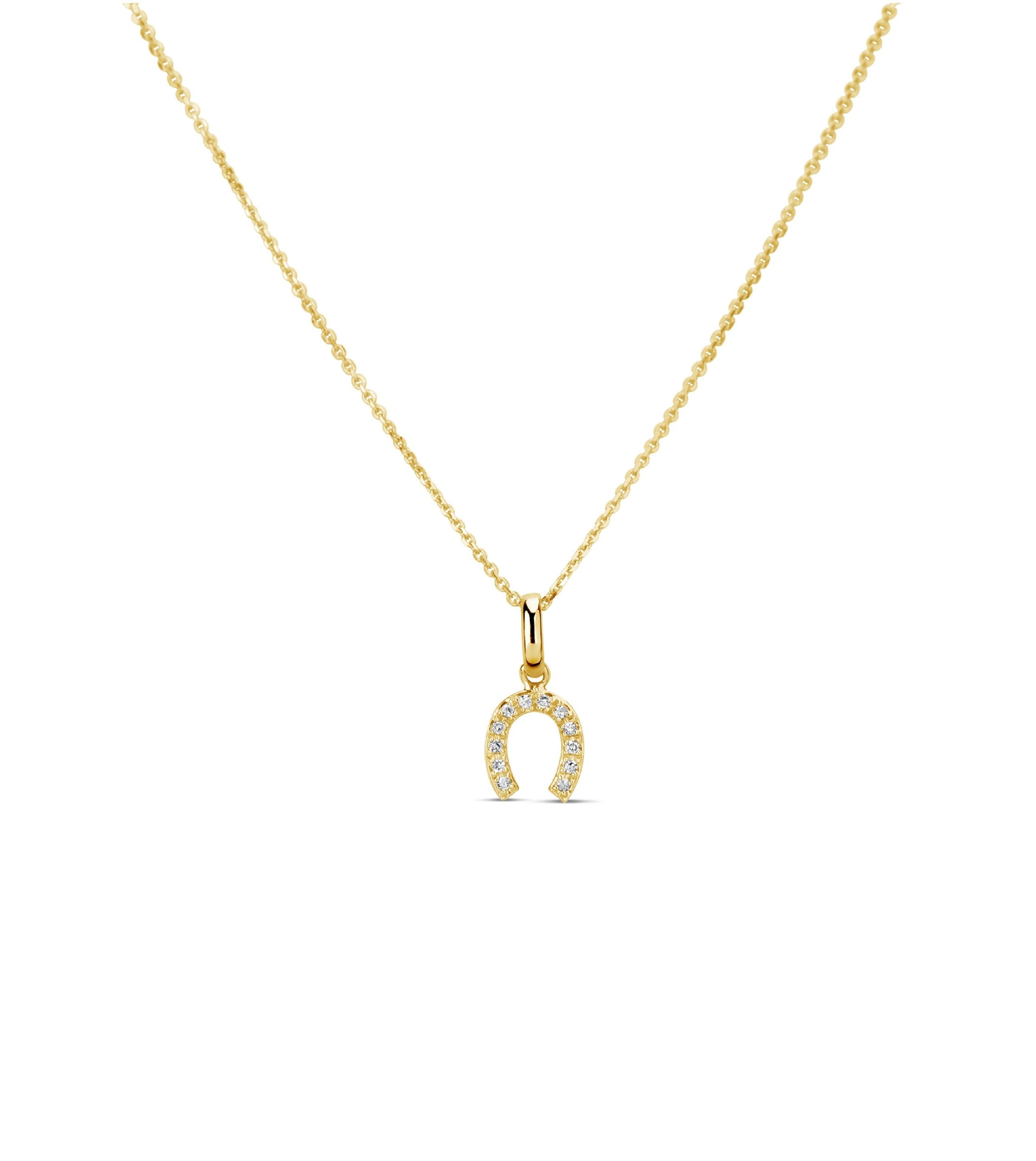 Diamond Horseshoe Necklace