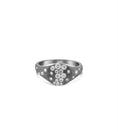 Load image into Gallery viewer, OLIVE & CHAIN Diamond Celestial Pinky Ring - White Gold, 6.0
