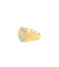 Load image into Gallery viewer, OLIVE & CHAIN Diamond Celestial Signet Ring - 5.5

