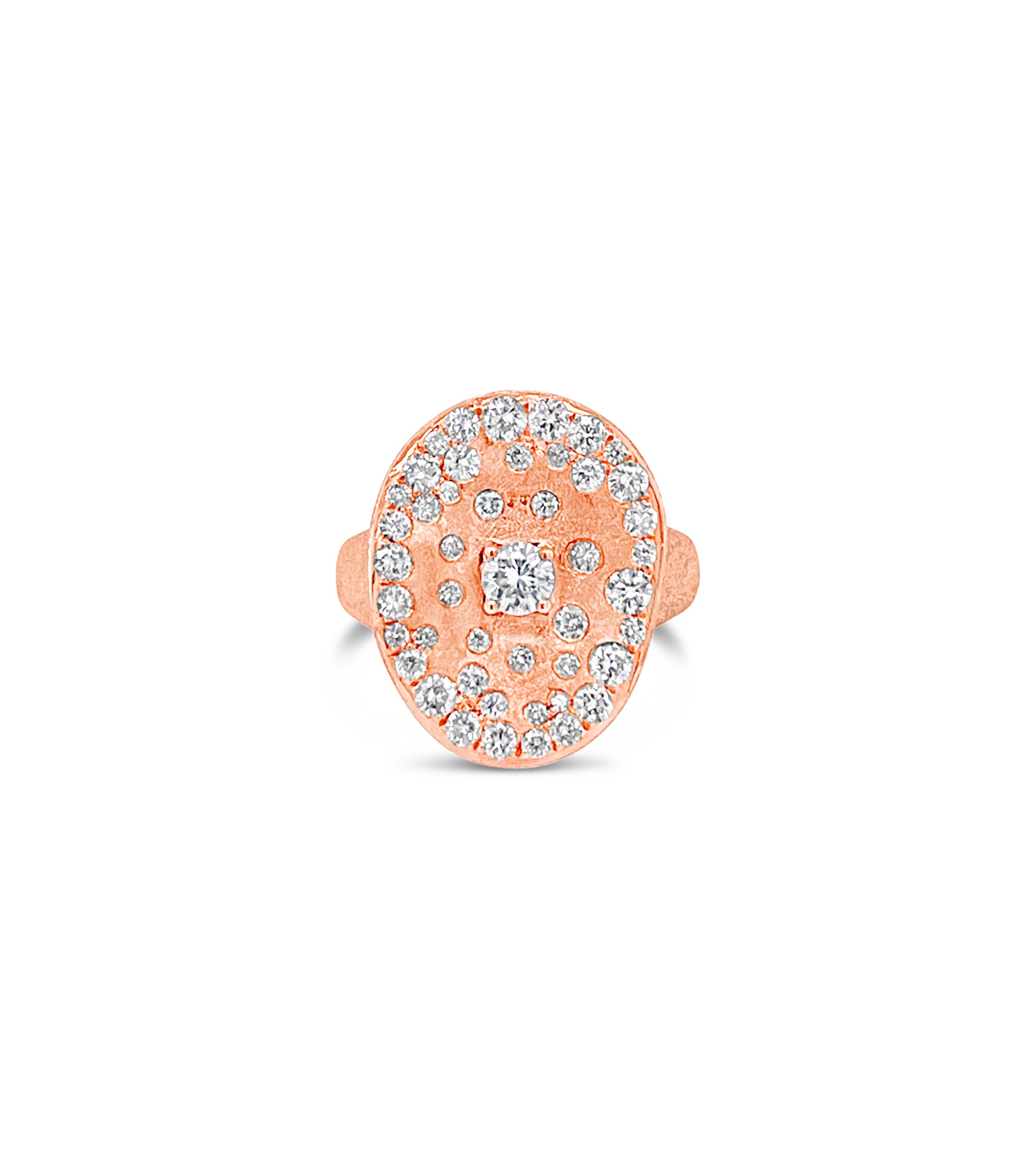 OLIVE & CHAIN Diamond Celestial Queen Ring - Yellow Gold, 6.0