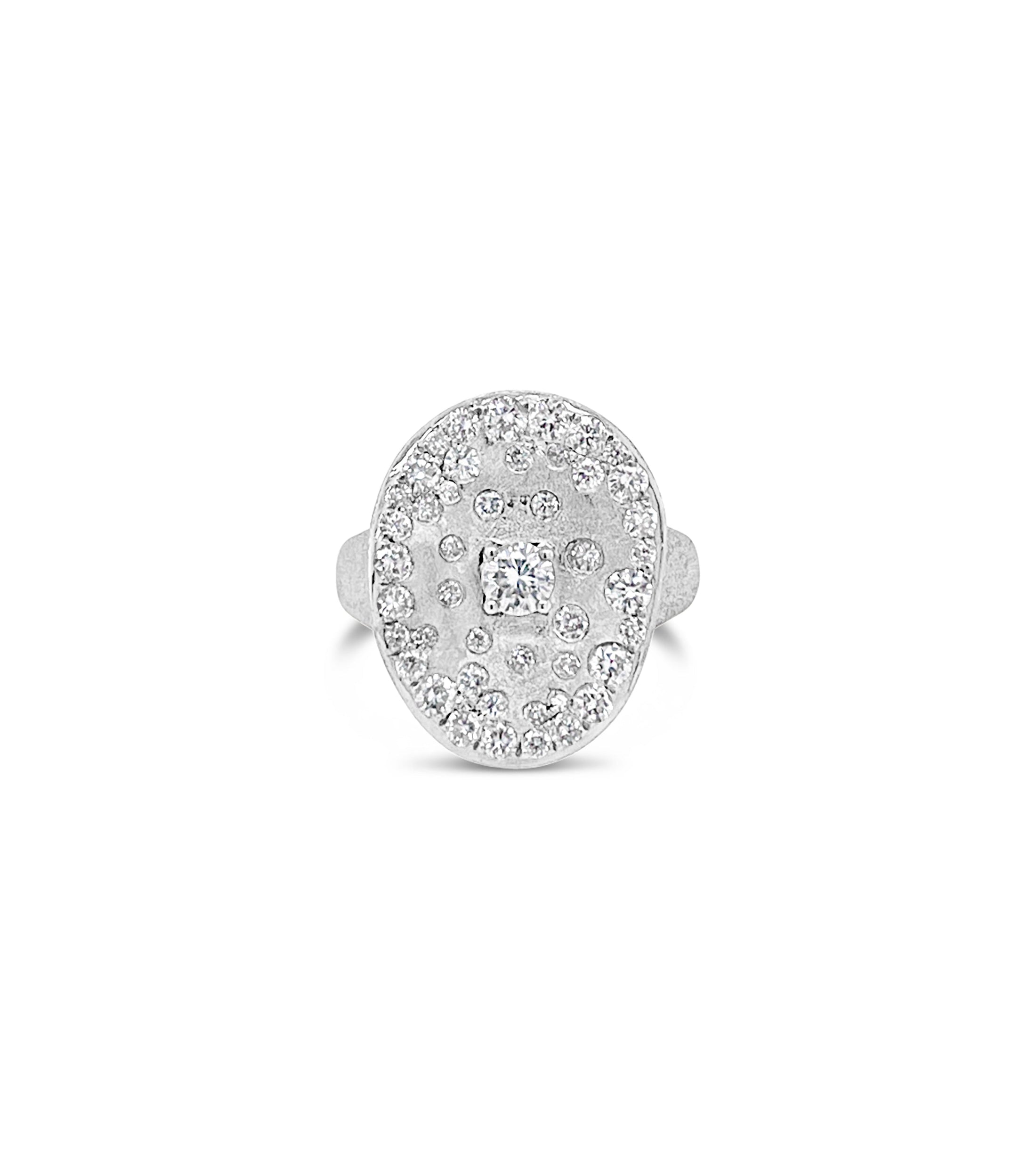 OLIVE & CHAIN Diamond Celestial Queen Ring - Yellow Gold, 5.5