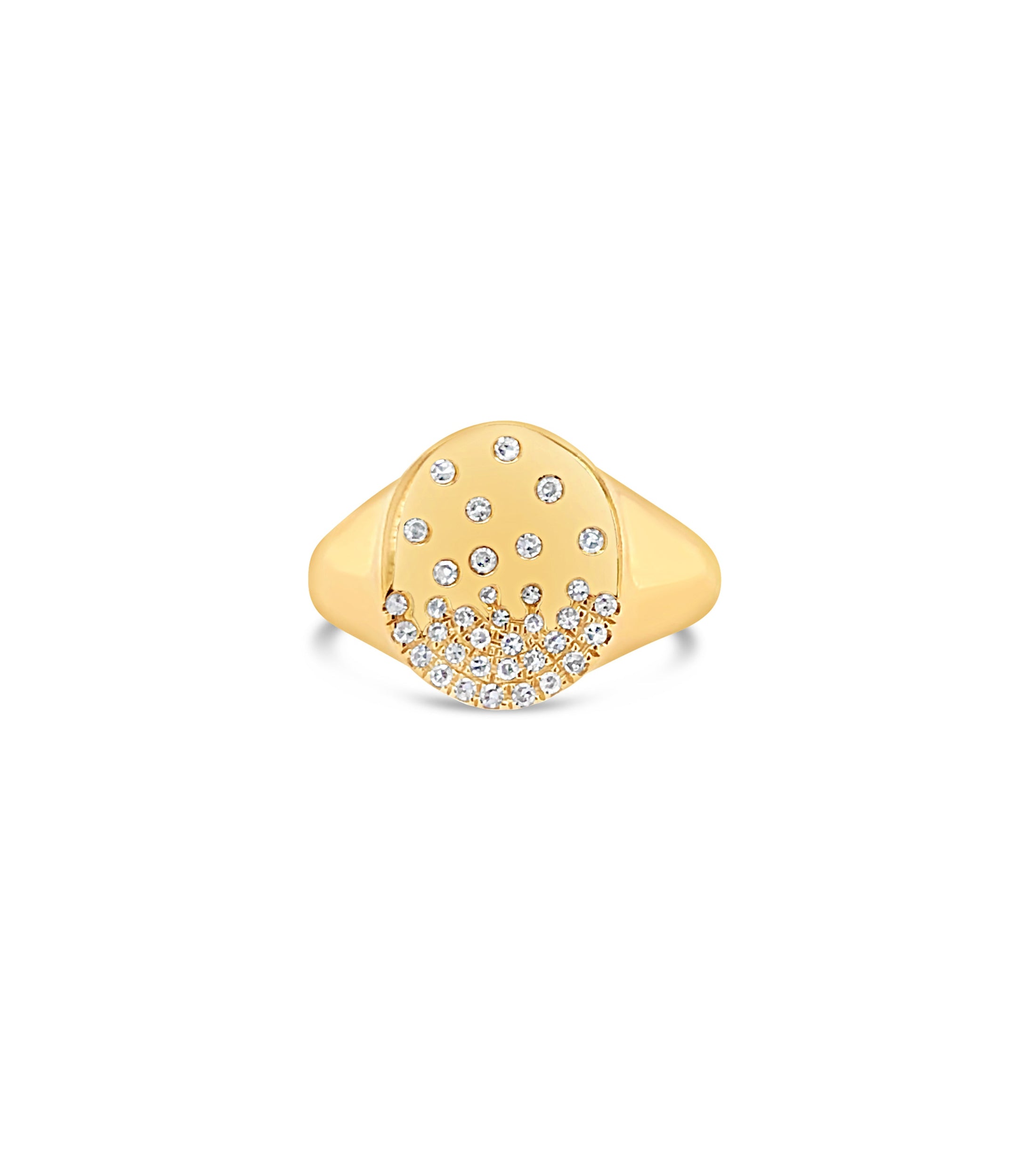 Diamond Celestial Signet Ring