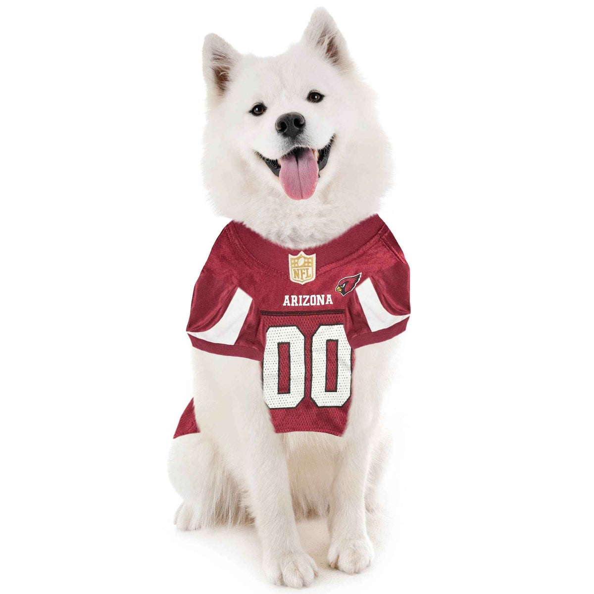 NFL Arizona Cardinals Striped Mesh Dog Jersey