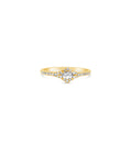 Load image into Gallery viewer, OLIVE & CHAIN Rose Cut Diamond Royal Ring - White Gold, 6.5

