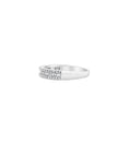 Load image into Gallery viewer, OLIVE & CHAIN Alternating Baguette & Round Diamond Band - White Gold, 5.5
